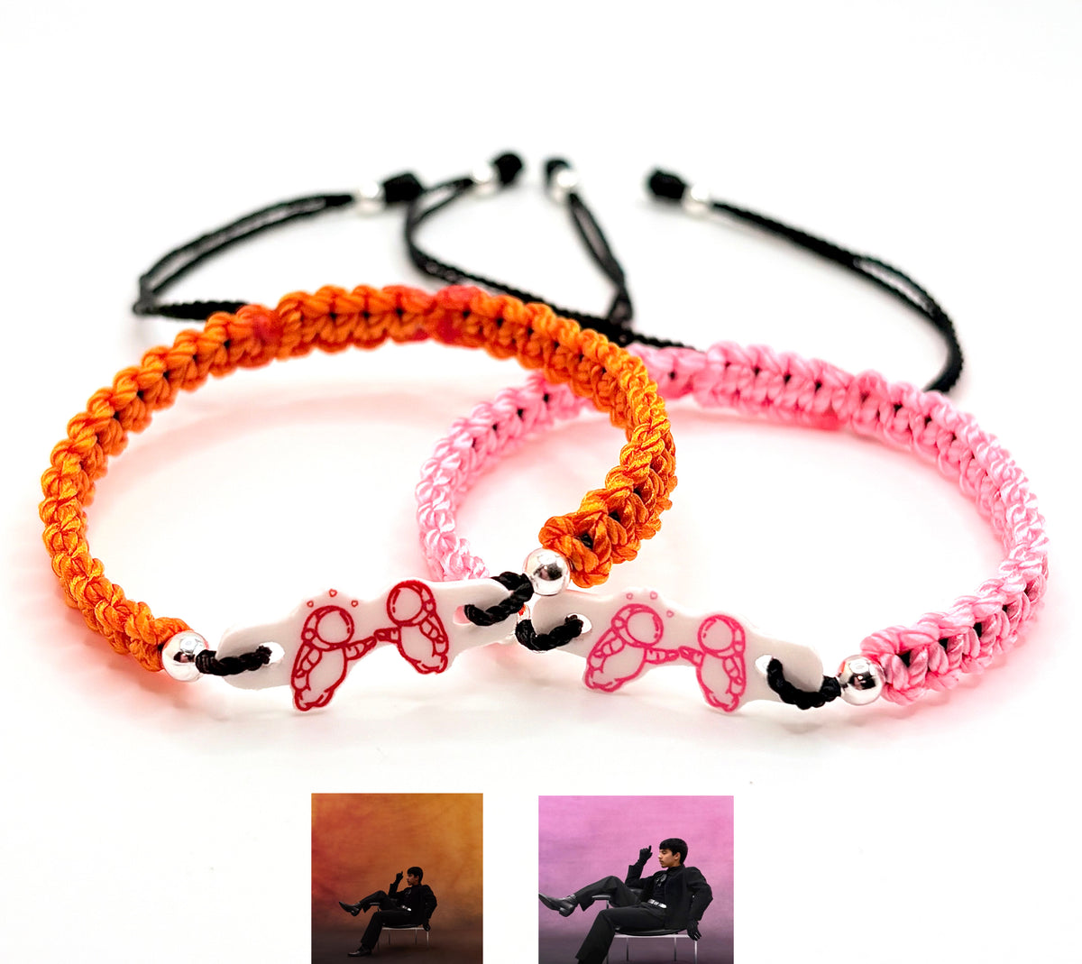Pink X Orange Ivan Cornejo Bracelets