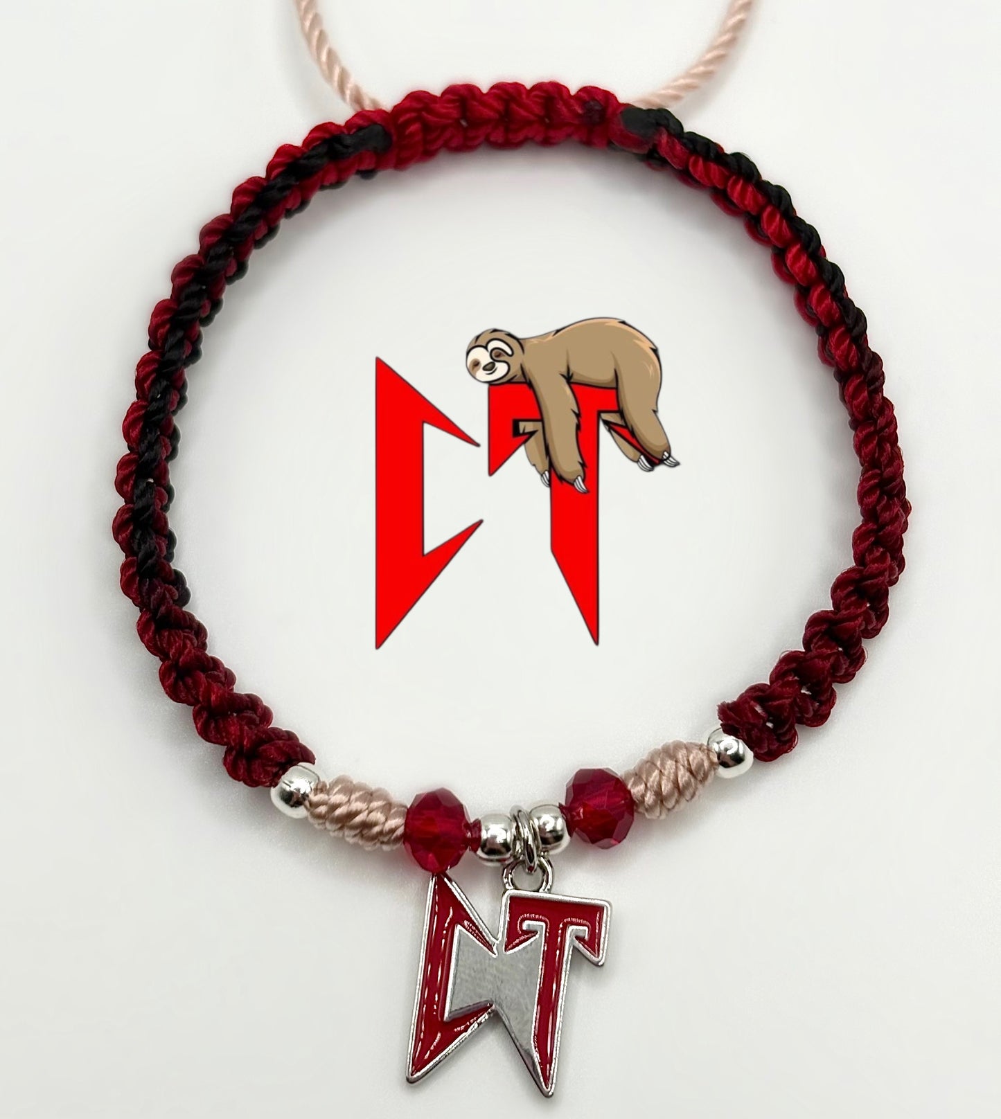 Red Silver CT Bracelet