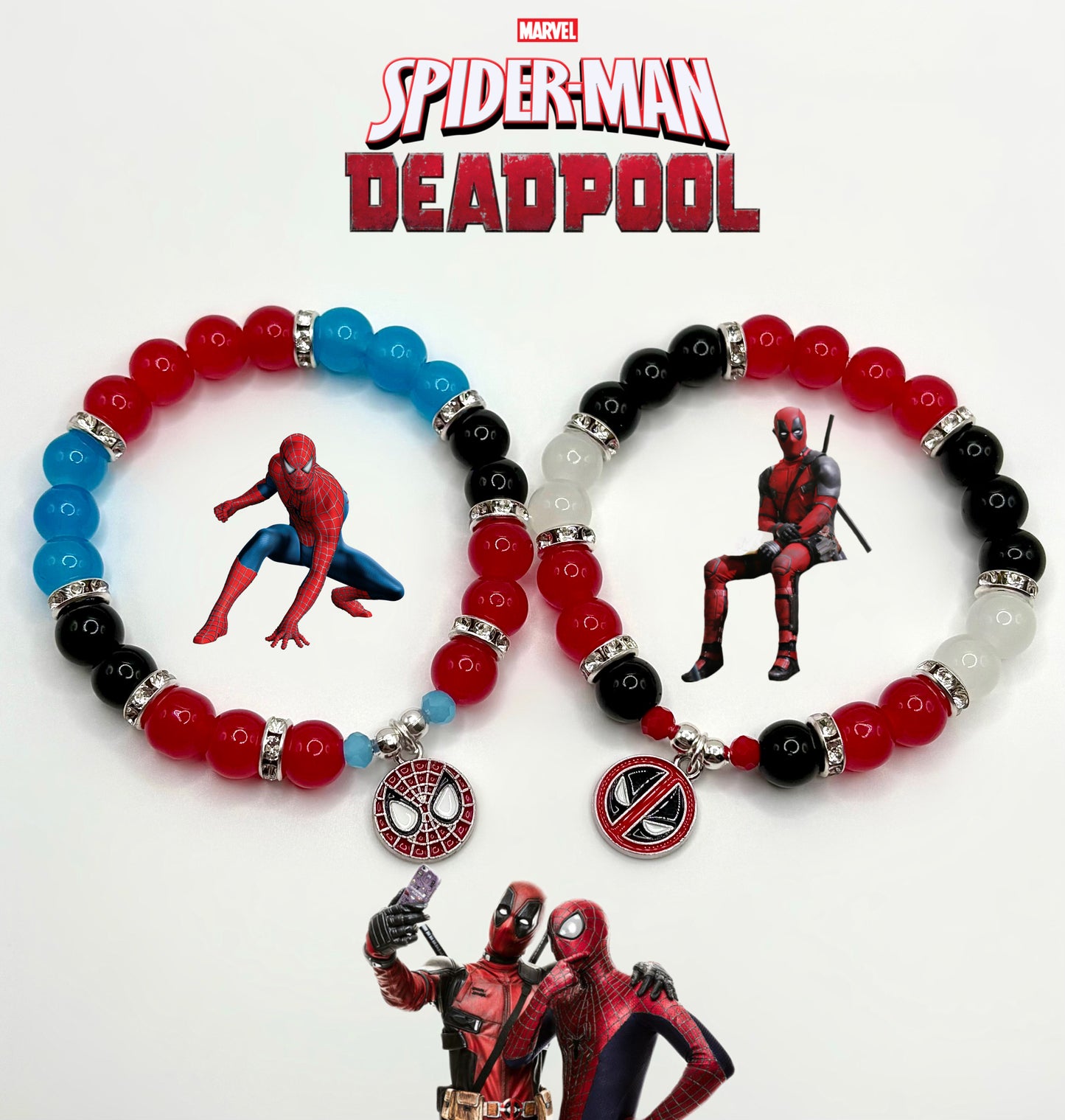 Spiderman X Deadpool Bracelets