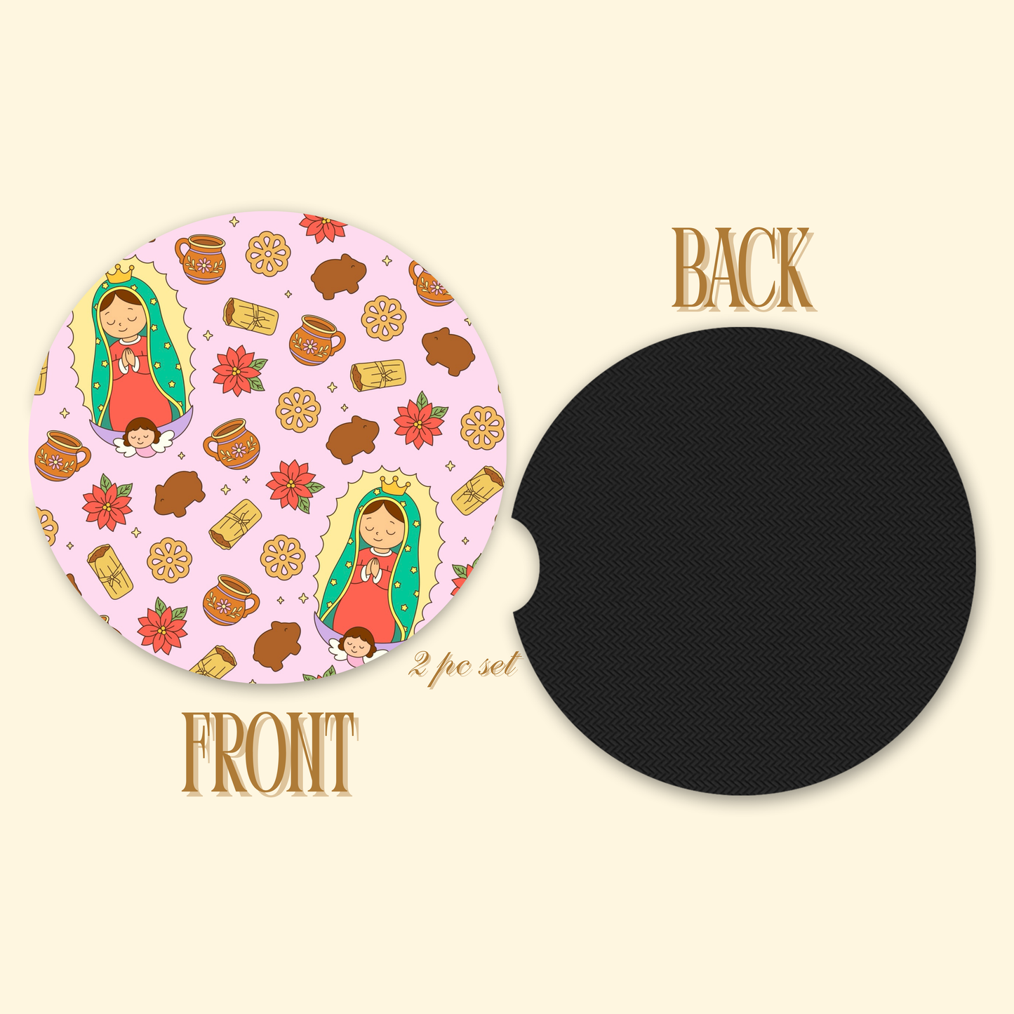 Virgencita Car Coasters