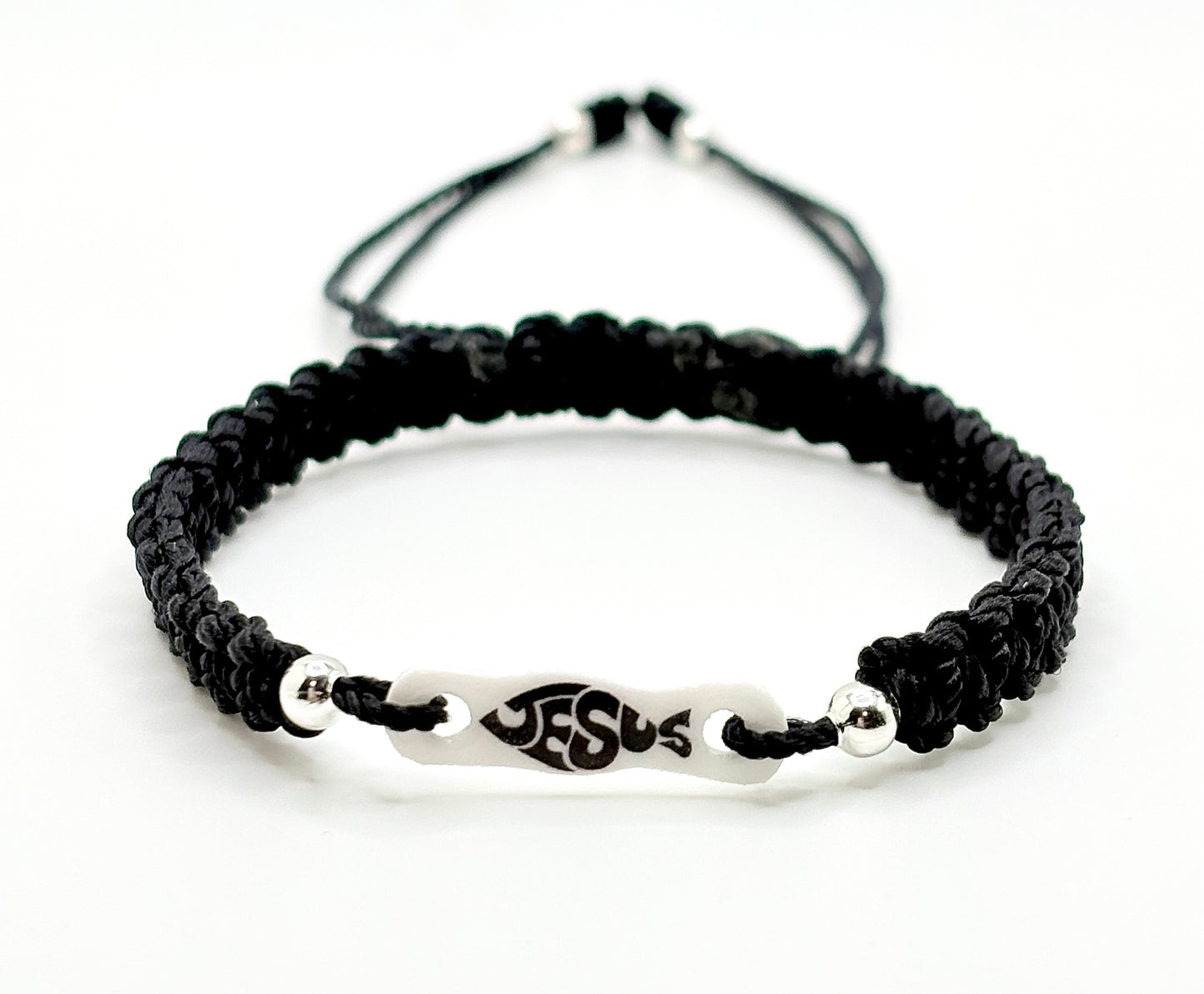 Jesus Black Bracelet