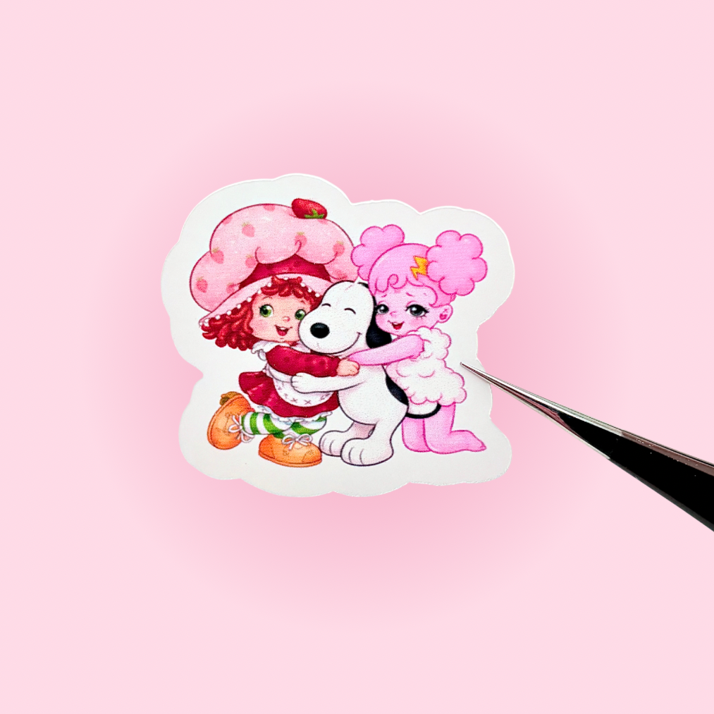 Strawberry X Dog X Sad Girlz Sticker