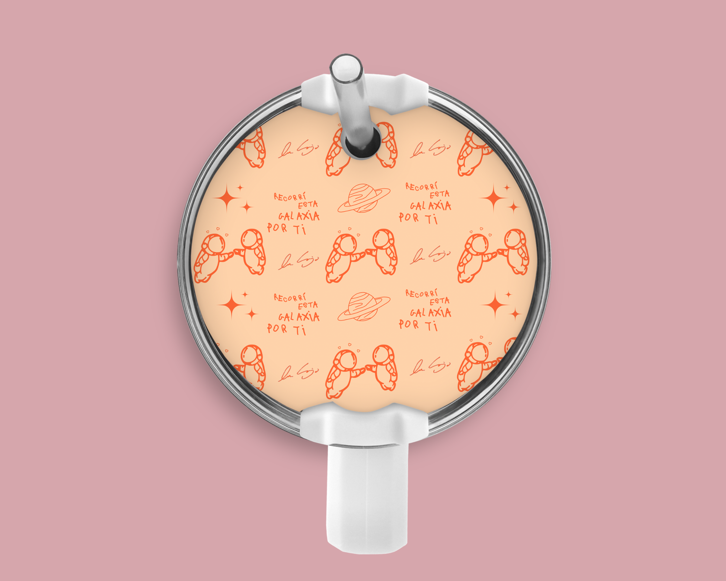 Orange Ivan Cornejo Tumbler Plate