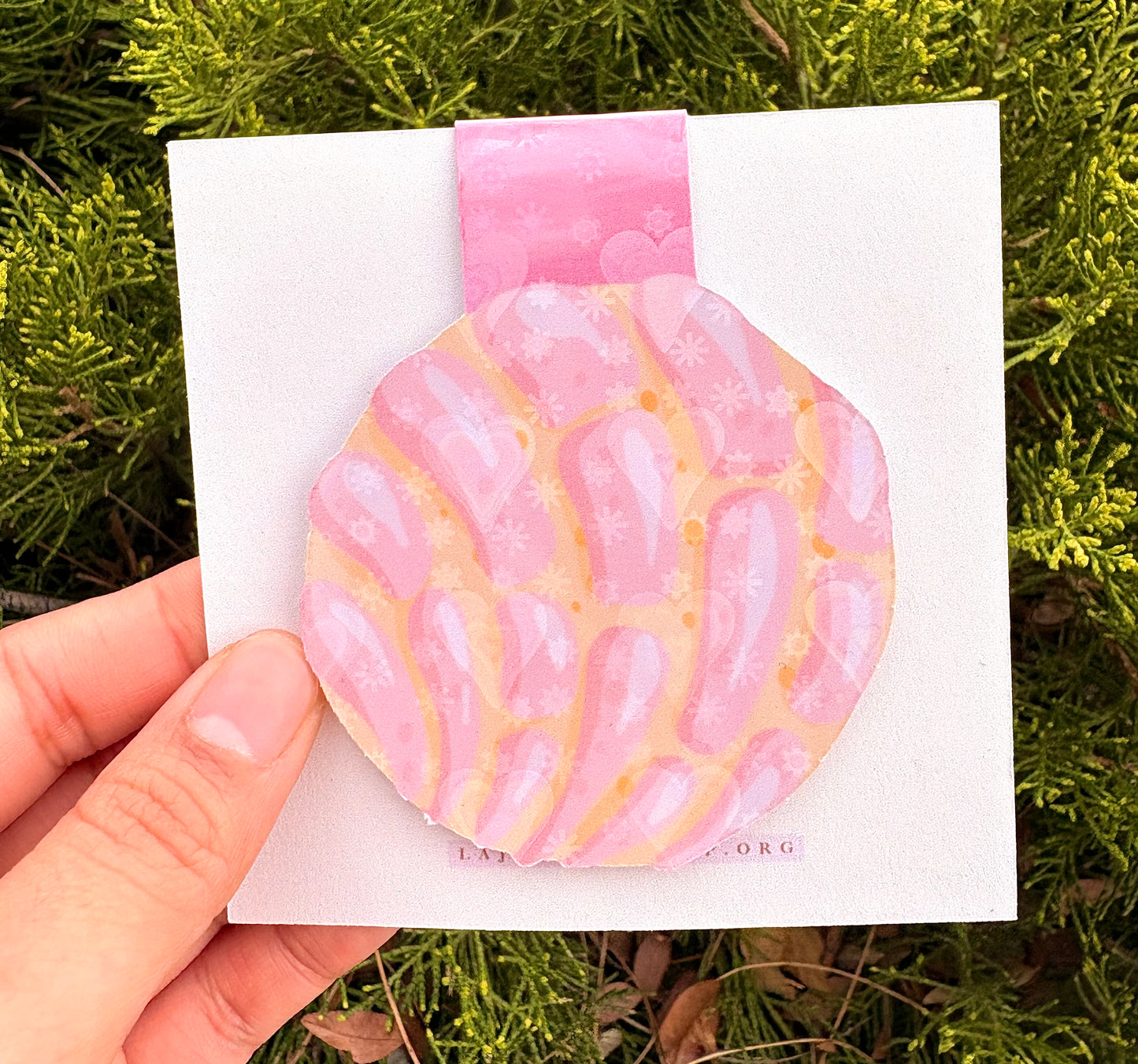 Pink Concha Bookmark