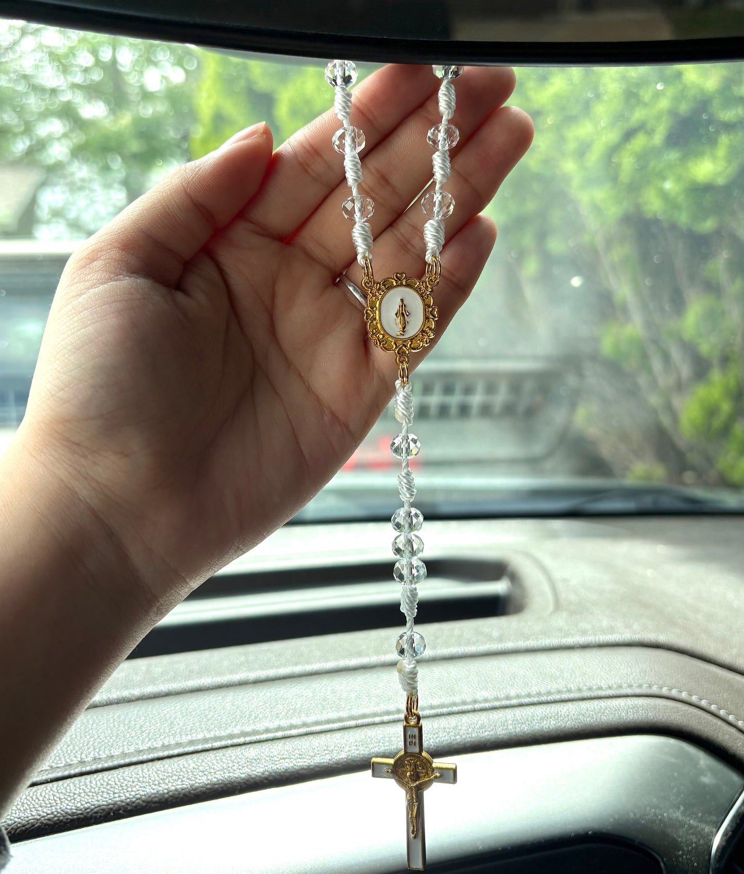 White Car Rosary