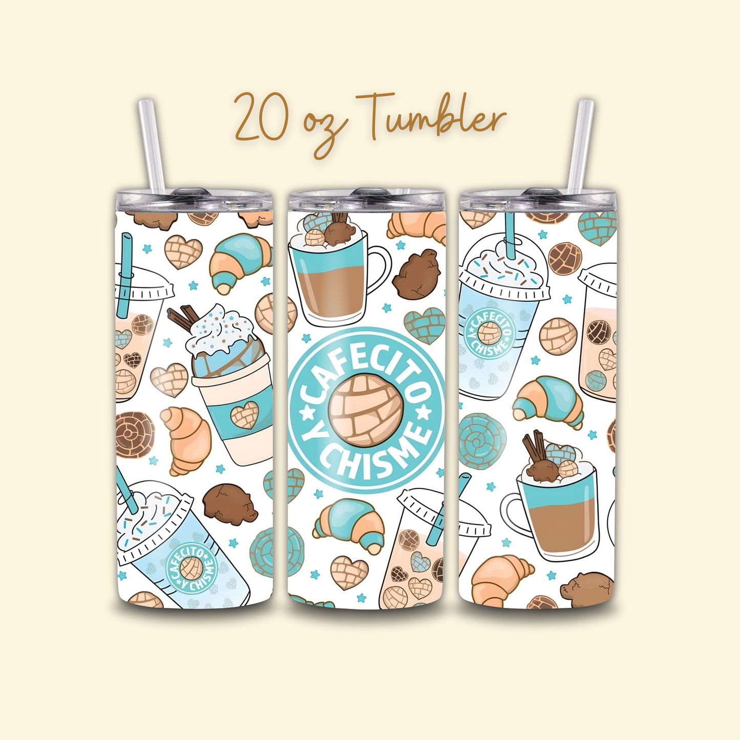 Blue Cafecito Tumbler