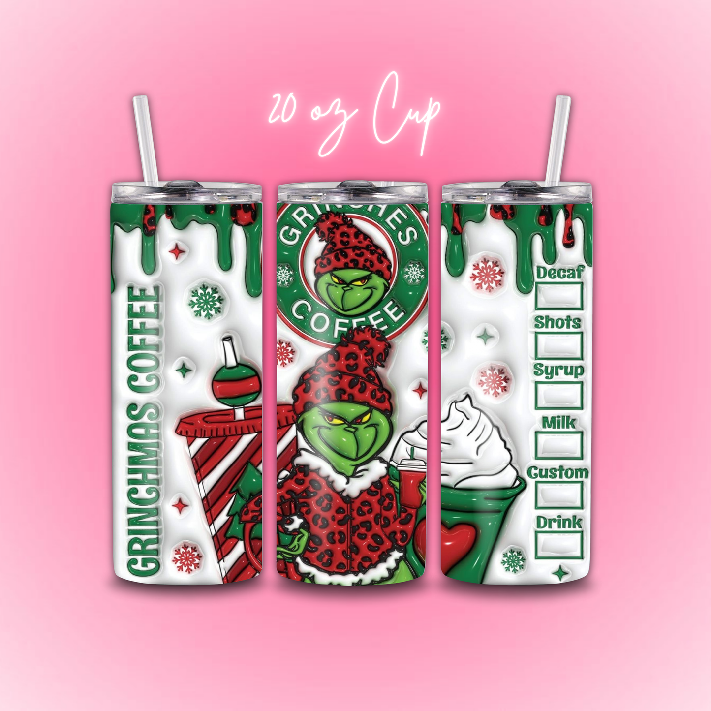 Red Christmas Tumbled Cup