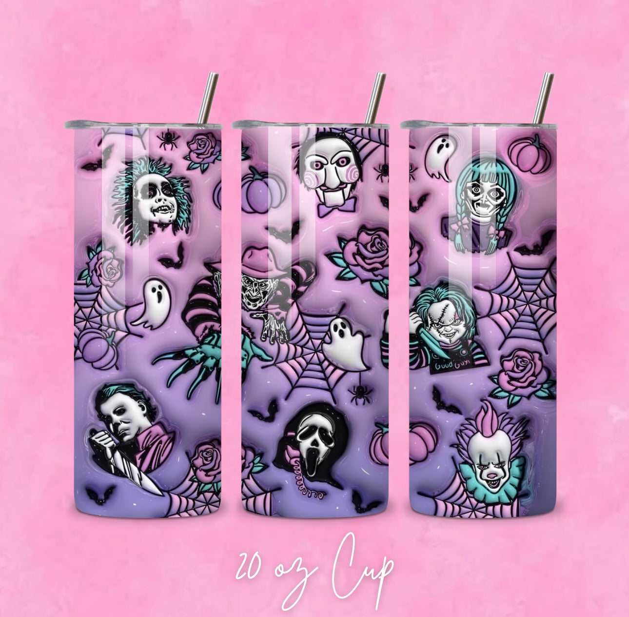 Spooky Purple Tumbler