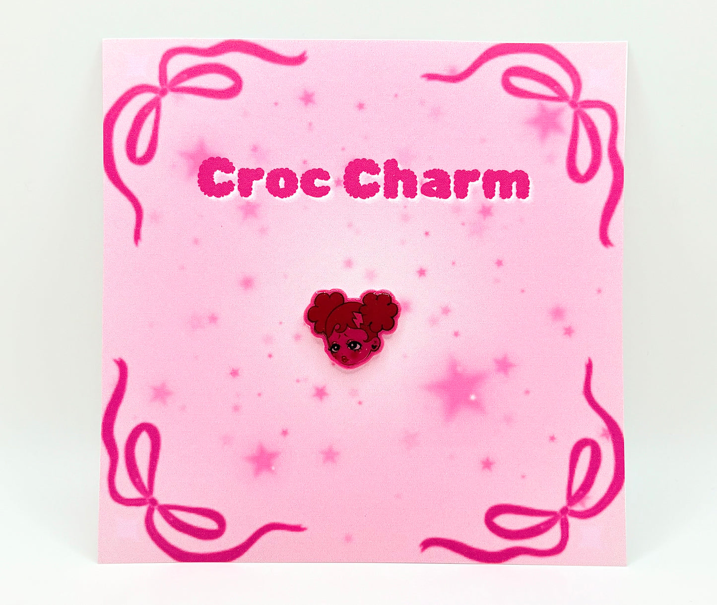 Pink Sad Girlz Croc Charm