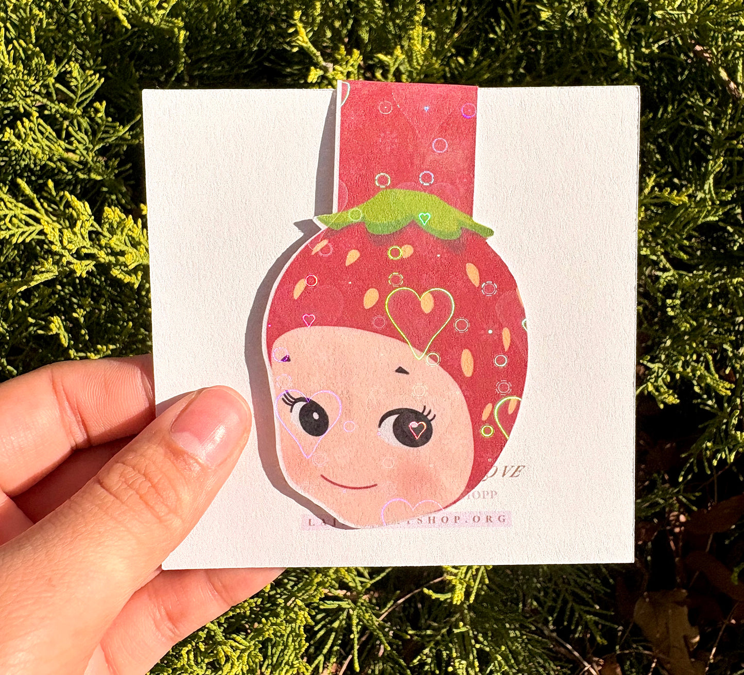Strawberry Angel Bookmark