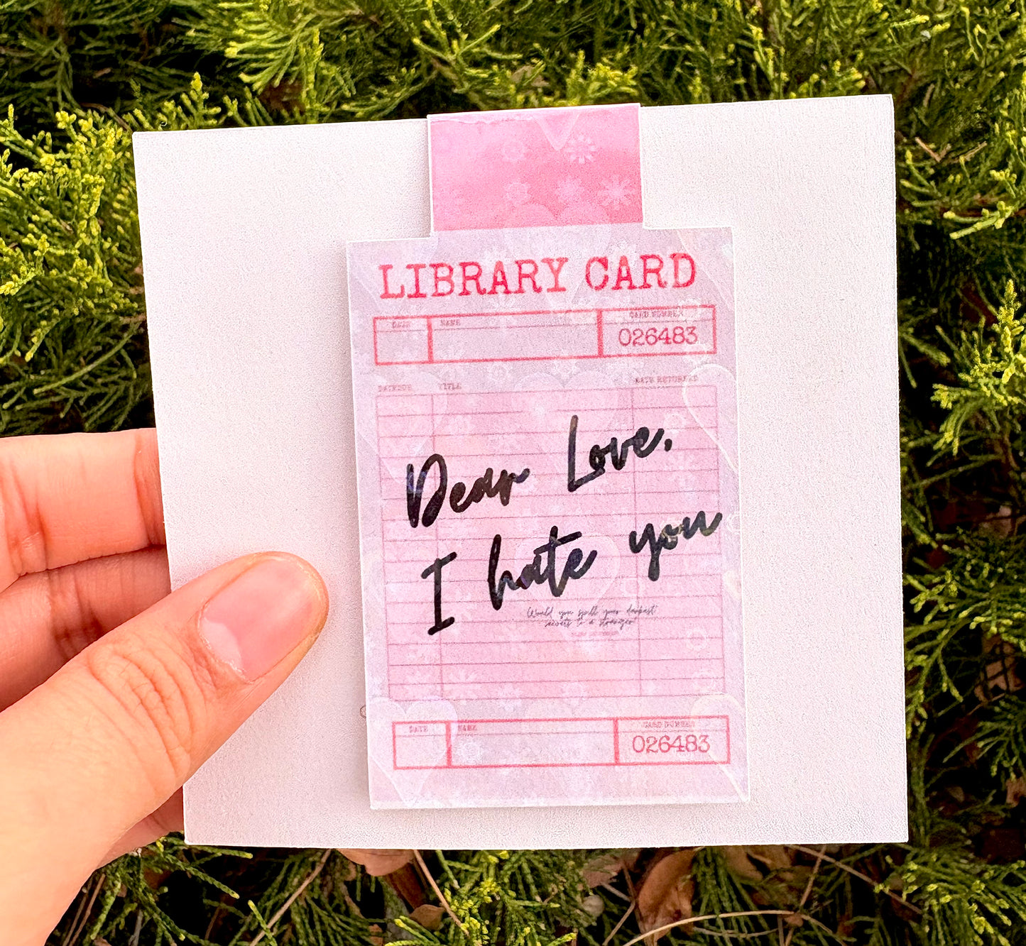 Dear Love Bookmark