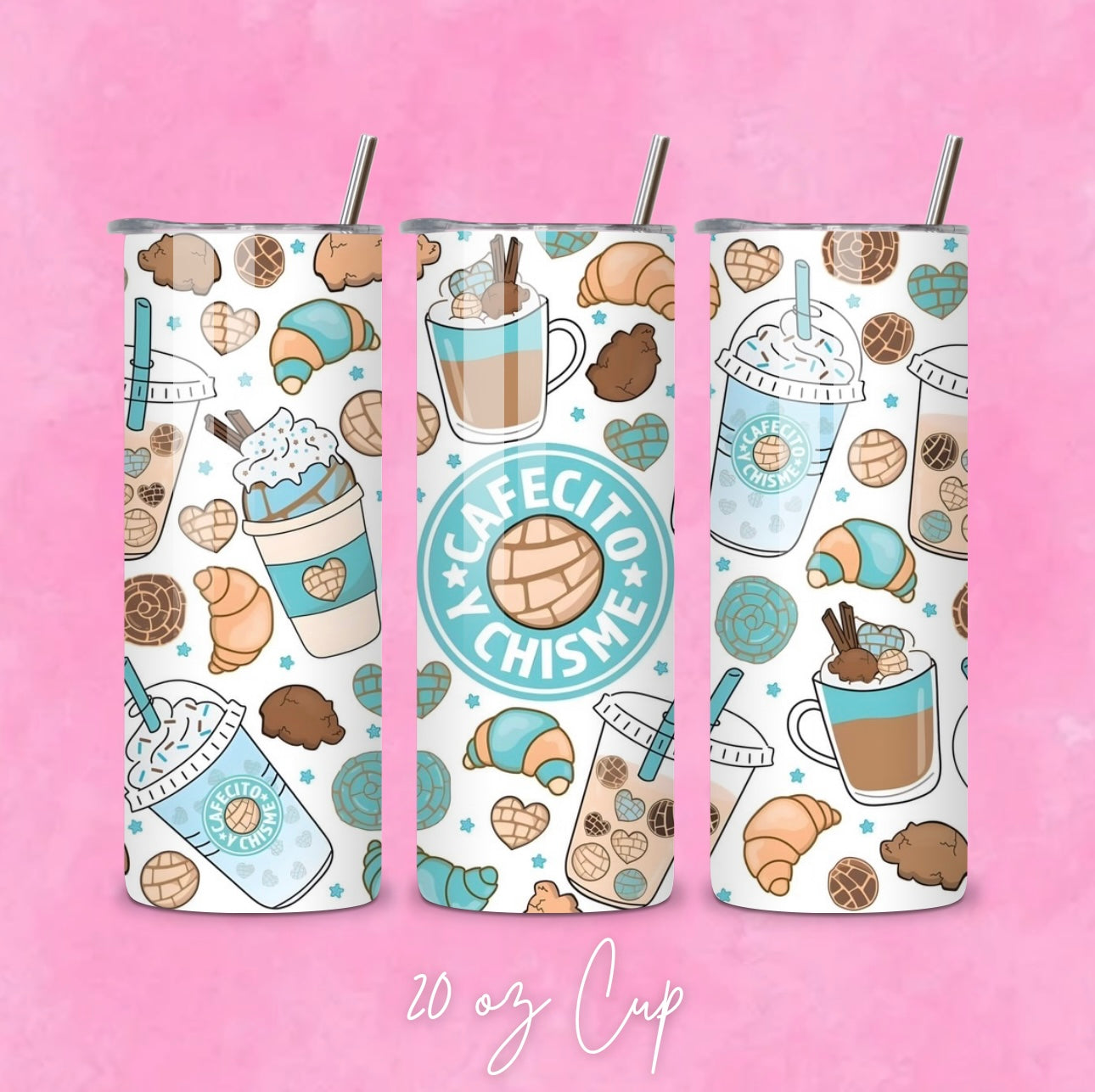 Blue Cafecito Tumbler
