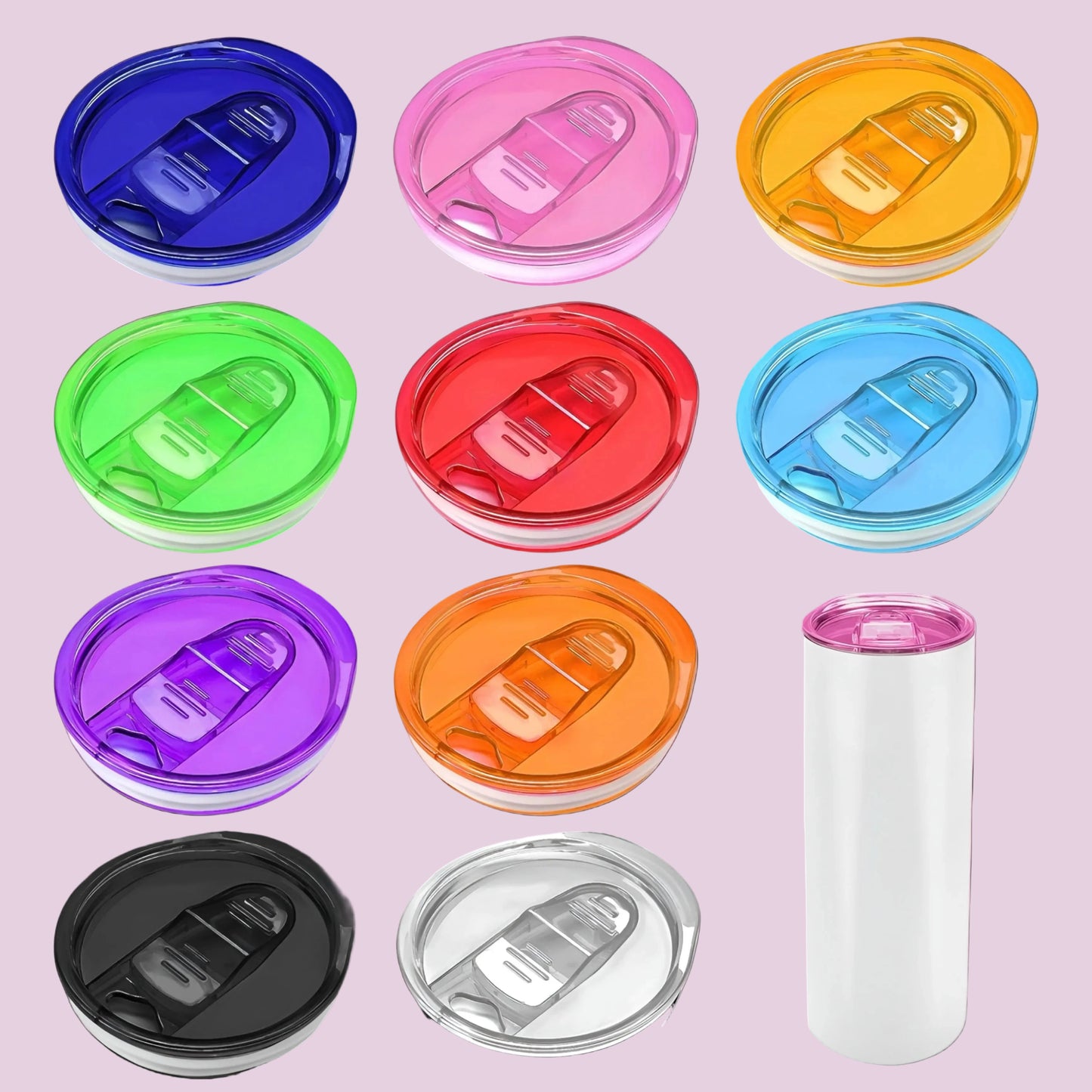 Acrylic Colorful Lids