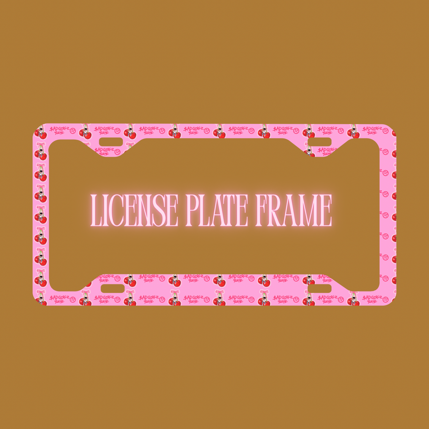 Junior H Cherry License Frame