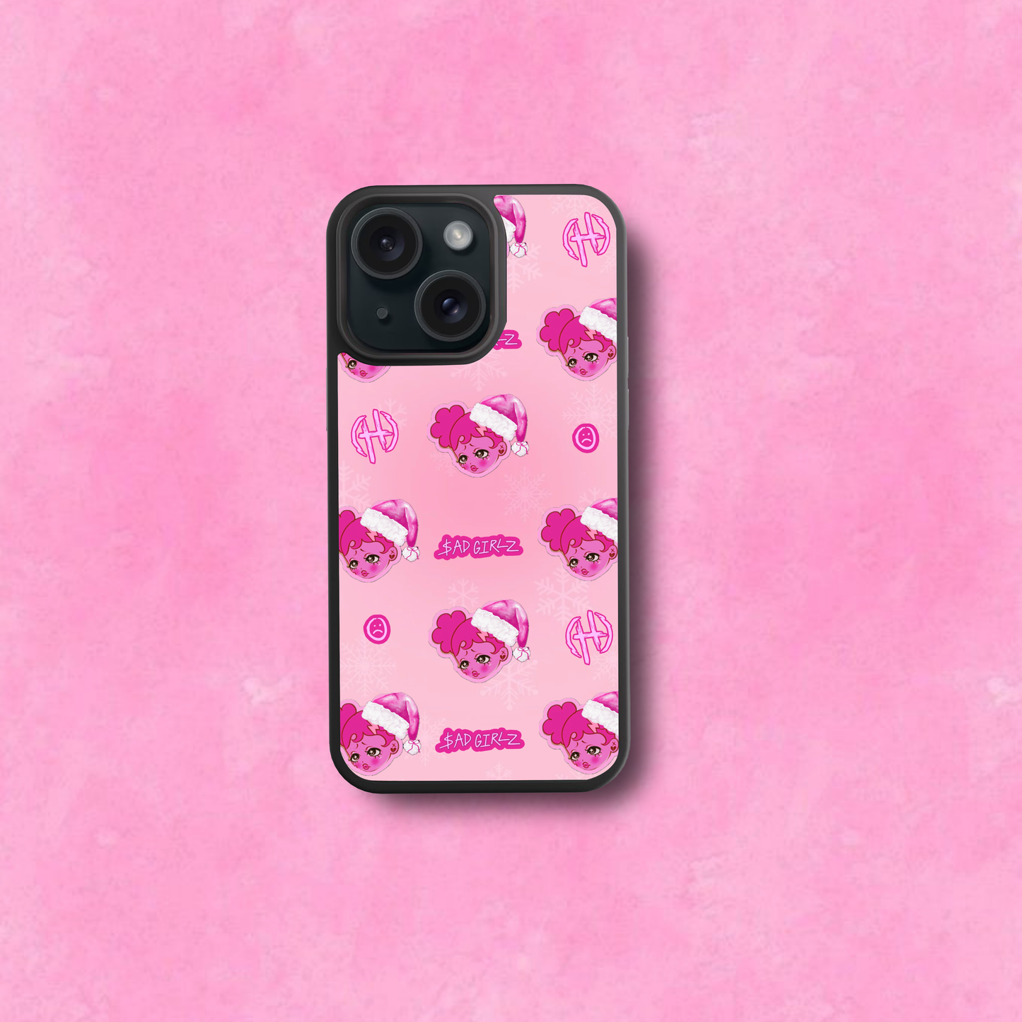 Pink Sad Girlz Christmas Case