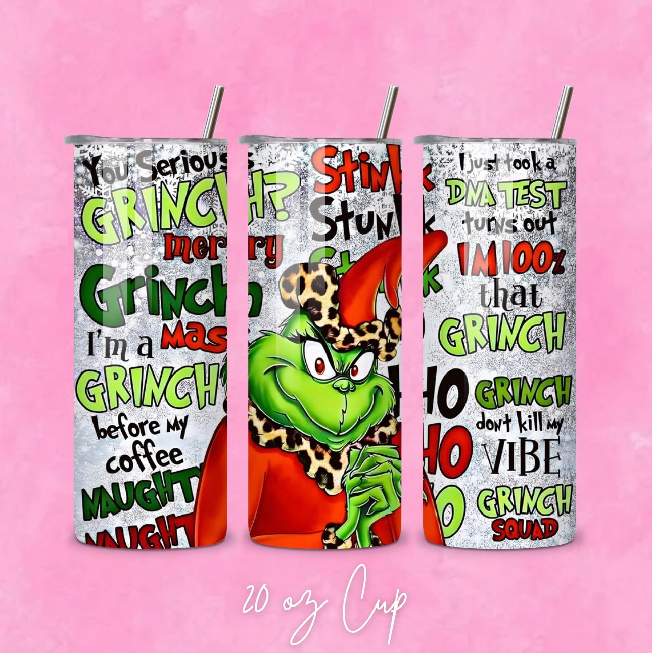 Green Christmas Tumbler