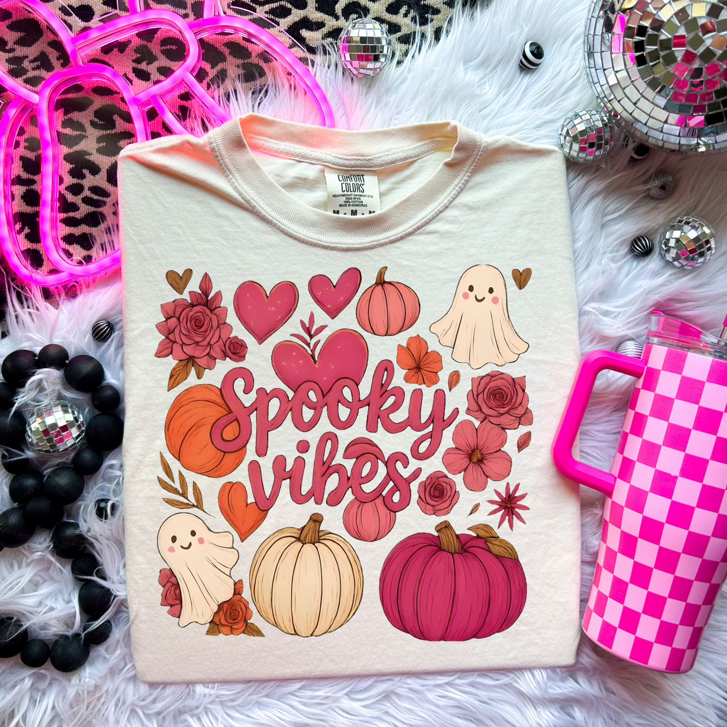 Pink Fall Print