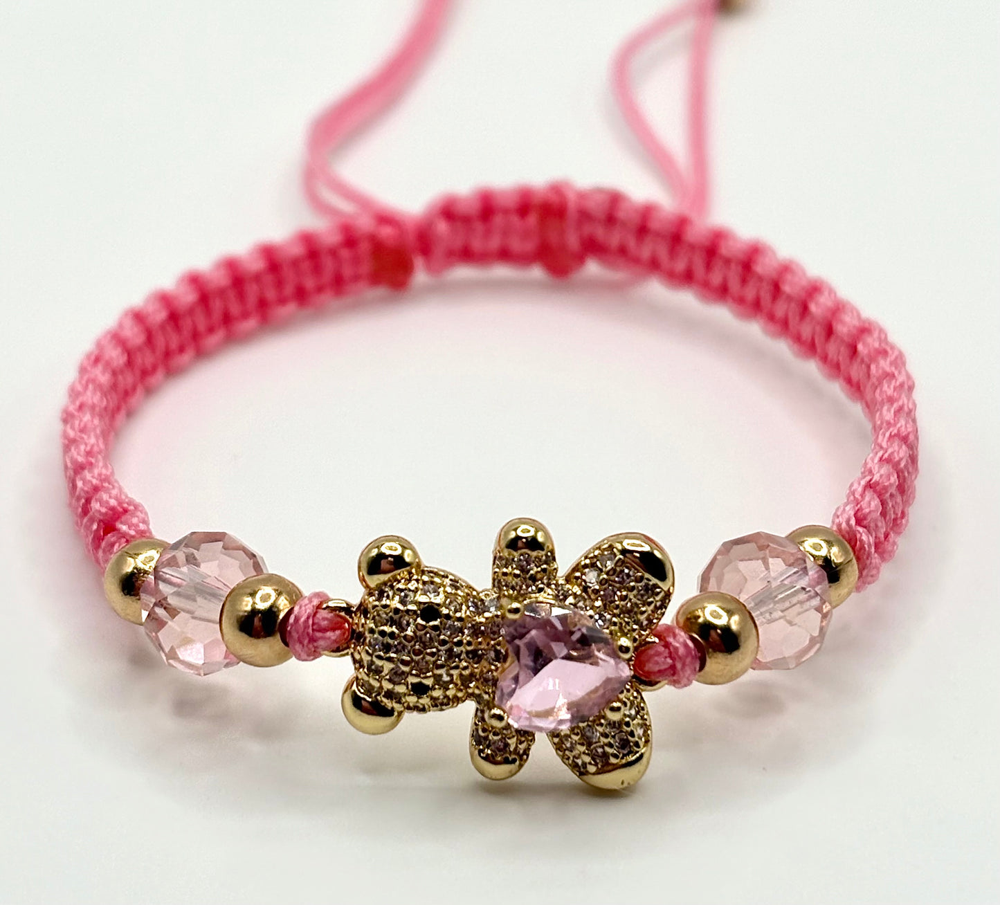 Pink Bear Bracelet