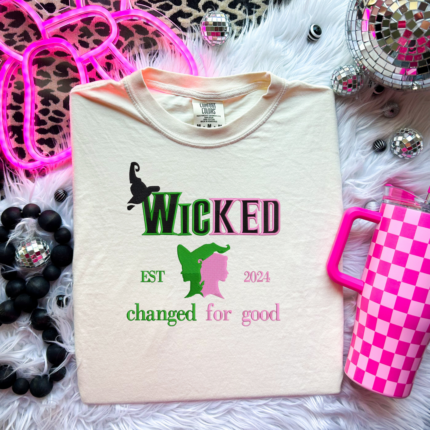 Green/Pink Print