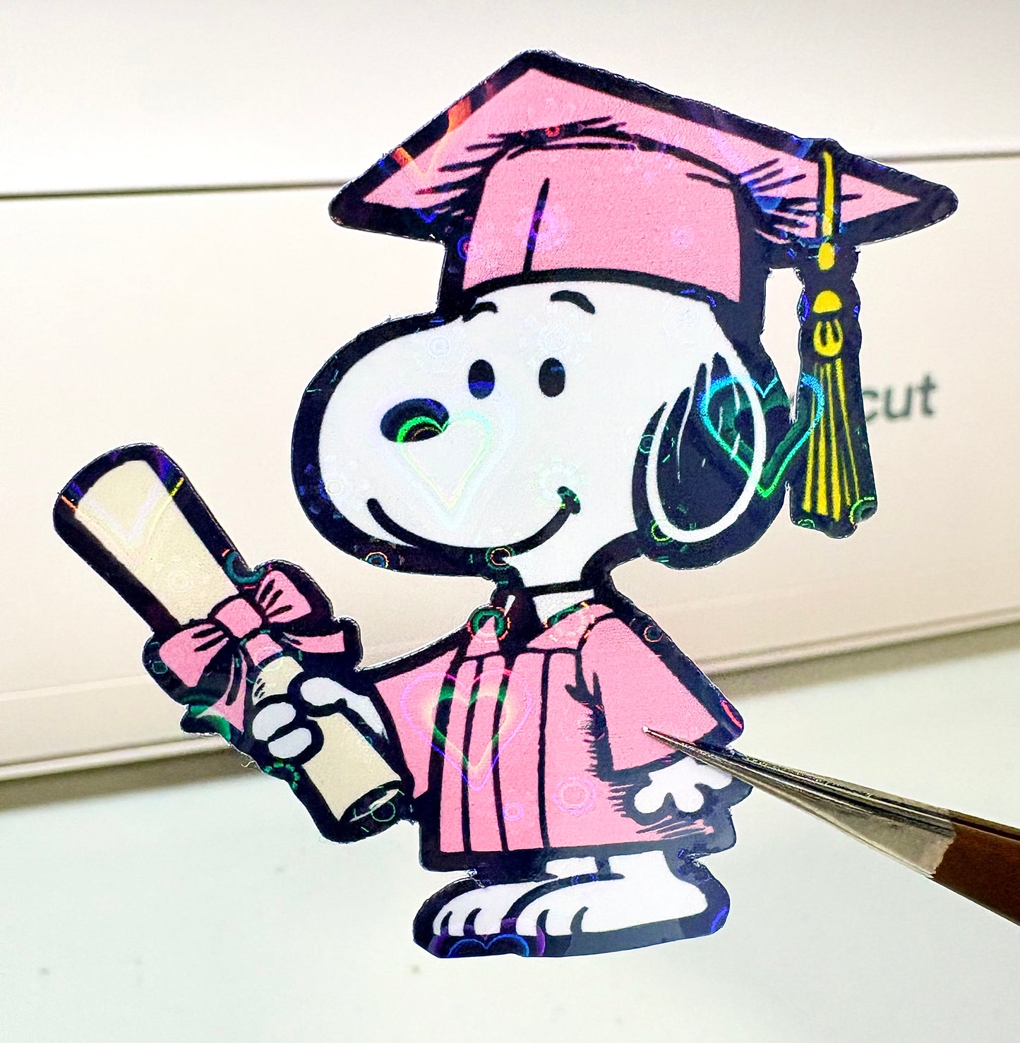 Graduation Dog Sticker