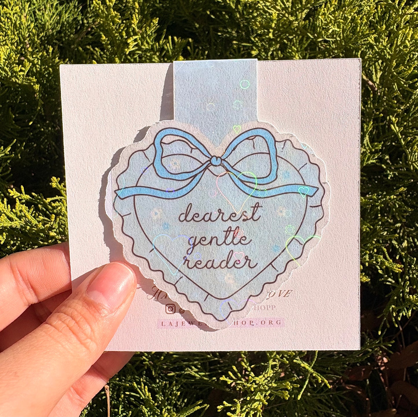 Blue Heart Bookmark