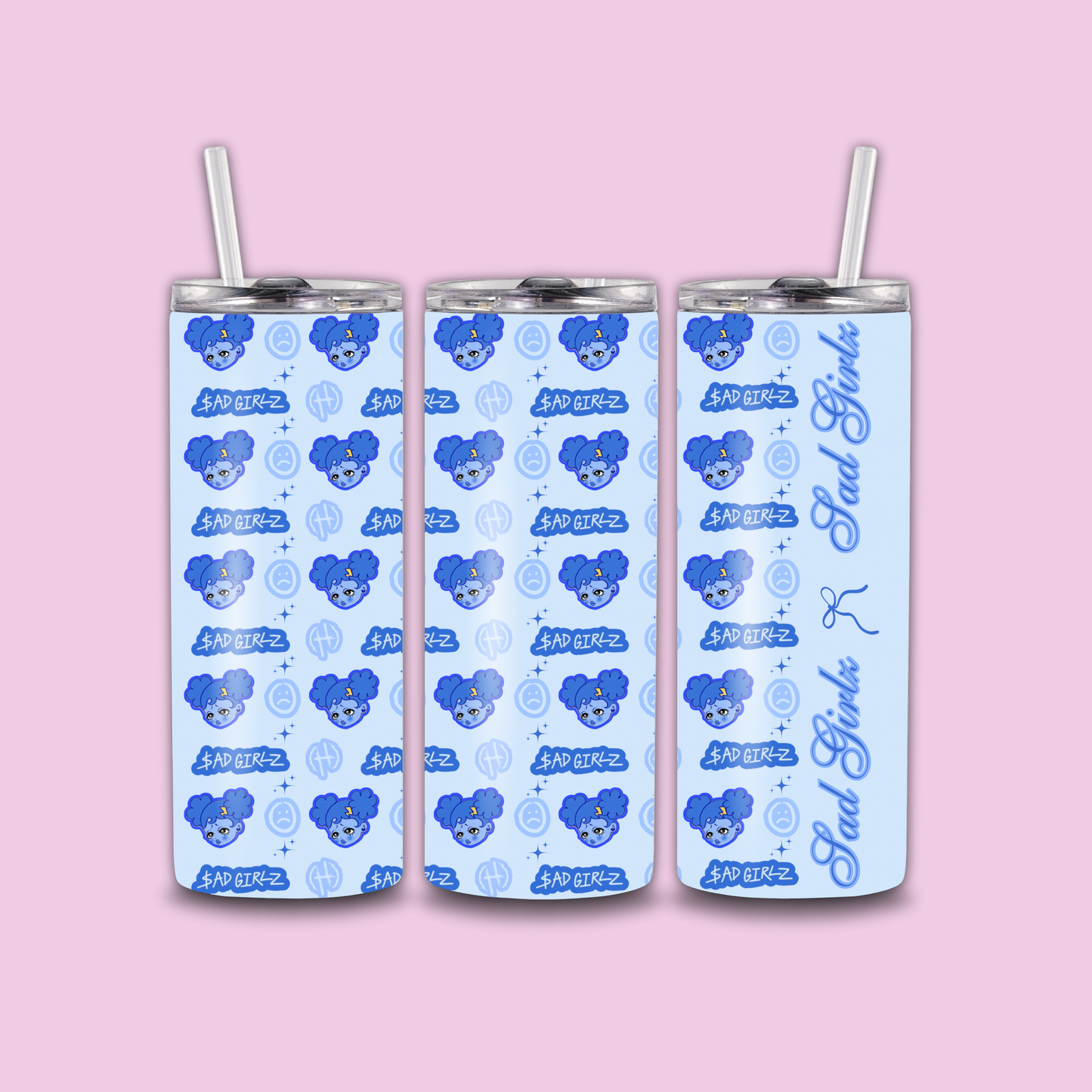 Blue Sad Girlz Tumbler