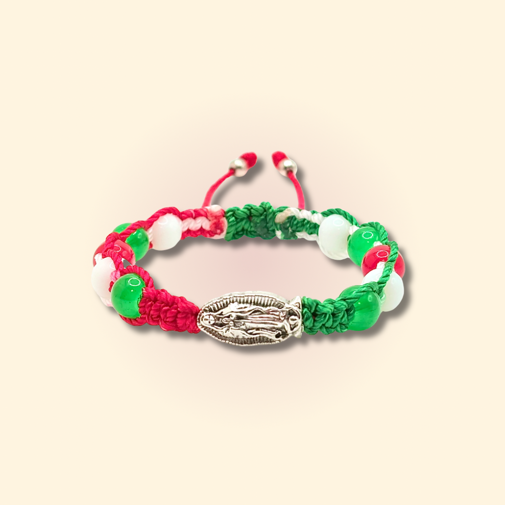 Mexico Beaded Virgencita Bracelet