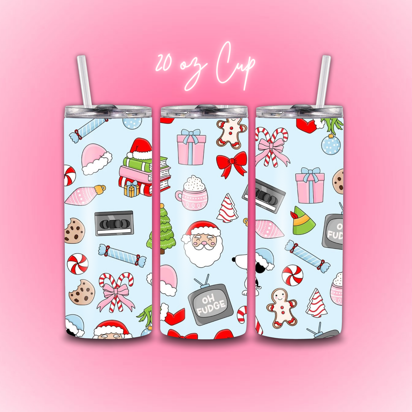 Cute Christmas Tumbler Cup