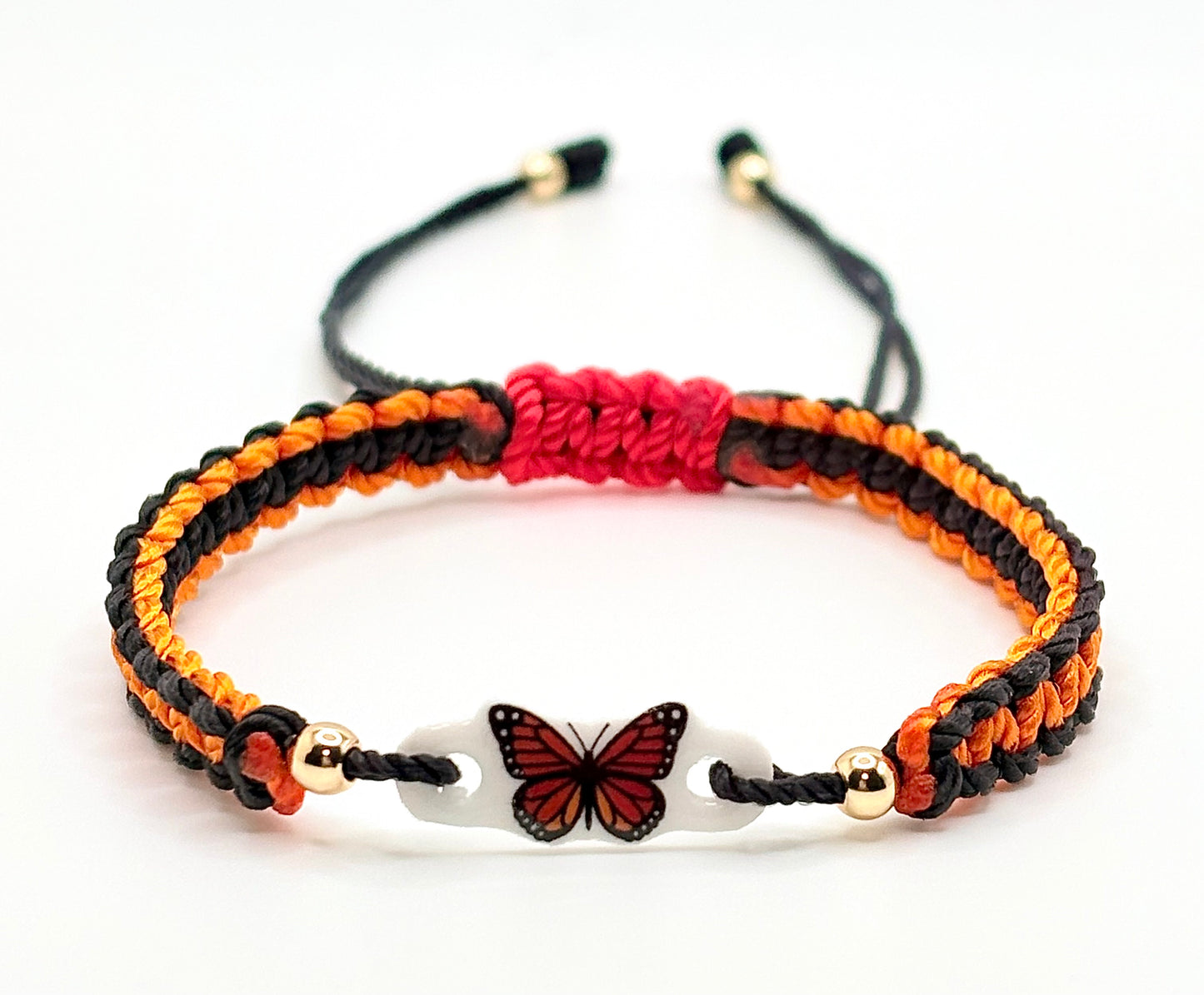 Orange Butterfly Bracelet