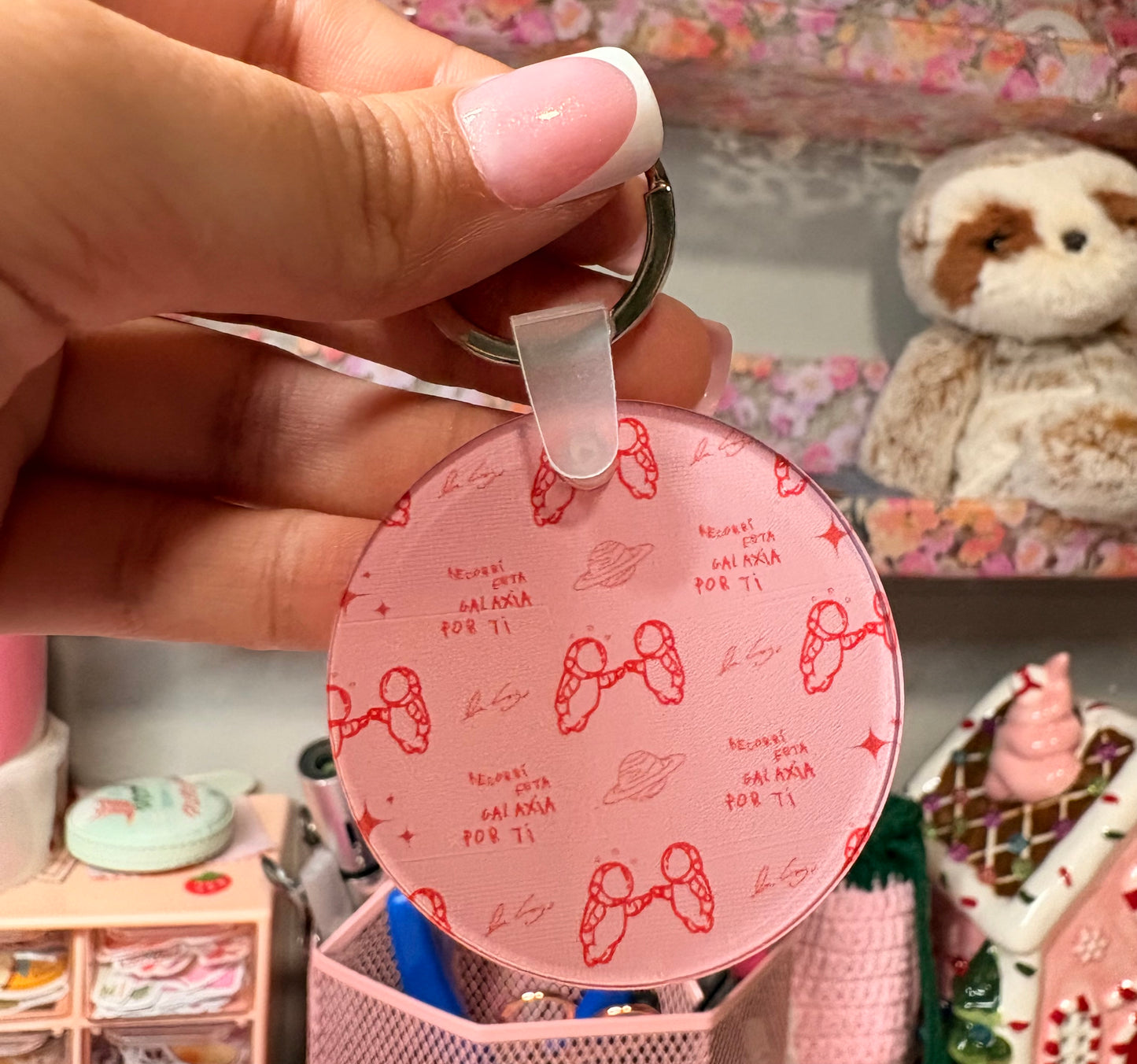 Pink Ivan Cornejo Keychain