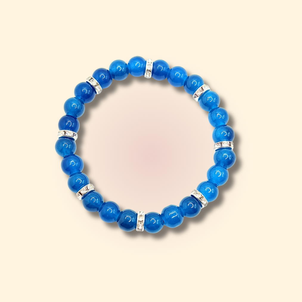 Dark Blue Beaded Bracelet