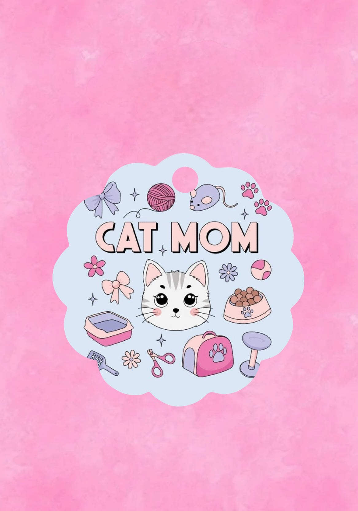 Cat Mom Tumbler Plate