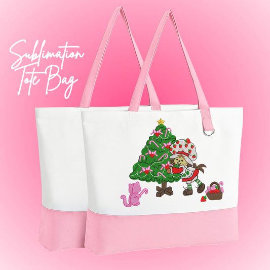 Christmas Strawberry Tote Bag