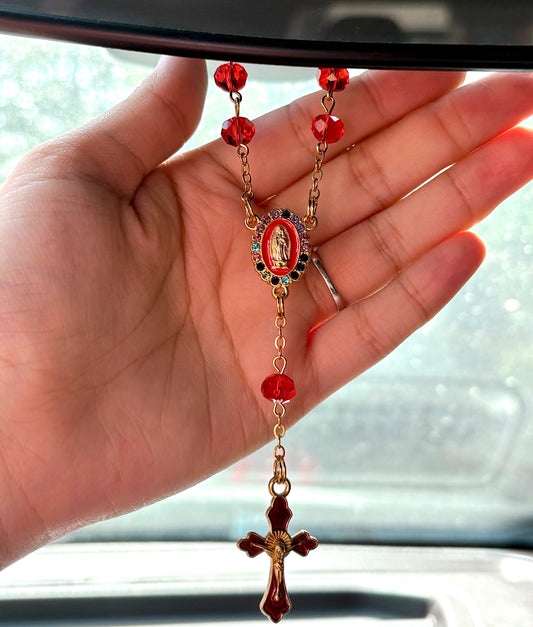 Gold Car Rosary