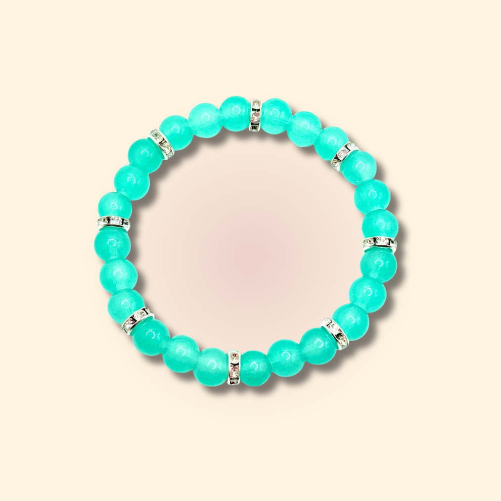 Aqua Beaded Bracelet
