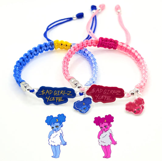 Blue X Pink Sad Girlz Bracelets