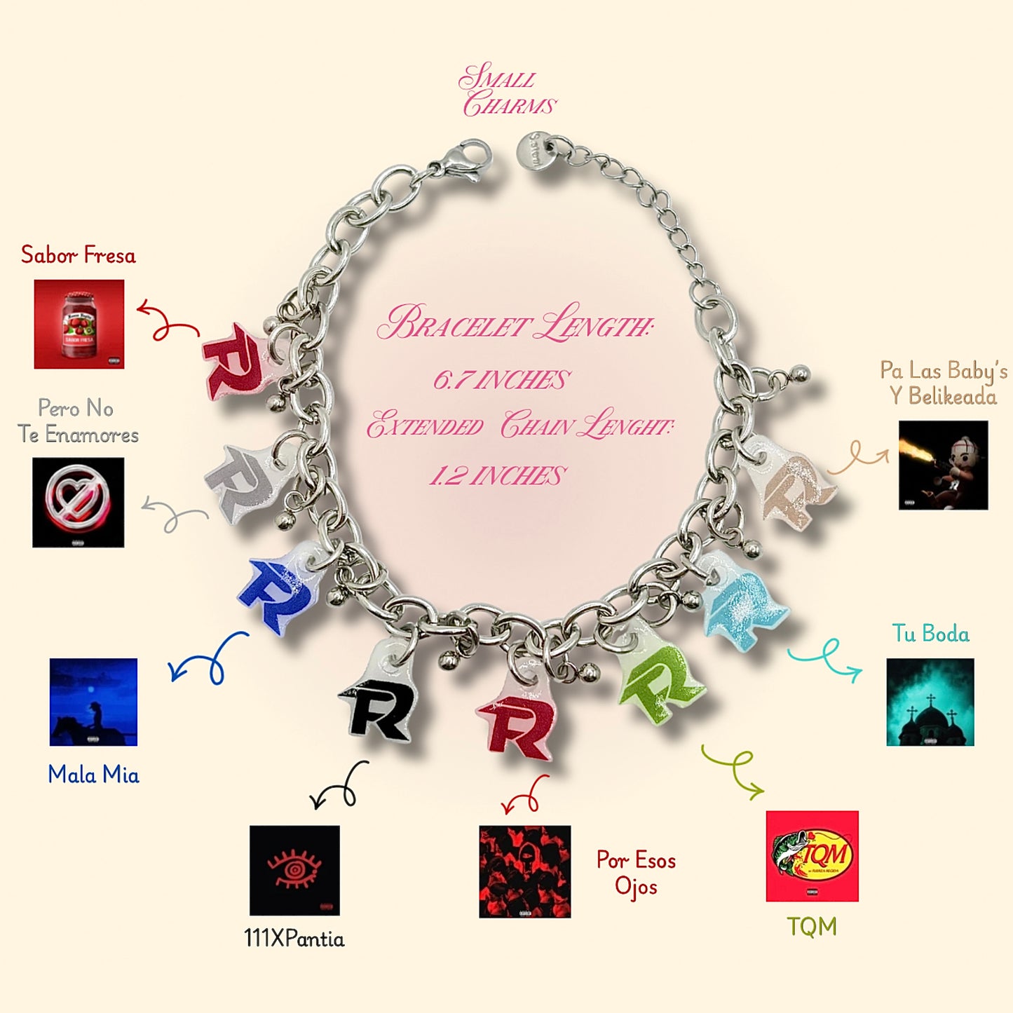 Fuerza Regida Charm Bracelet