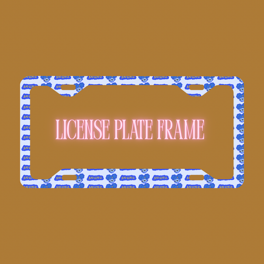 Blue Sad Girlz License Frame
