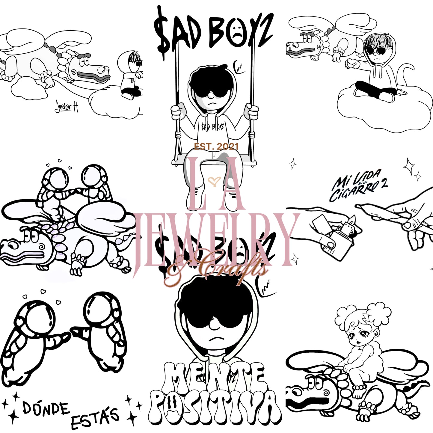 Junior H X Ivan Coloring Book