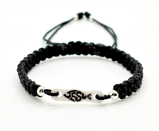 Jesus Black Bracelet