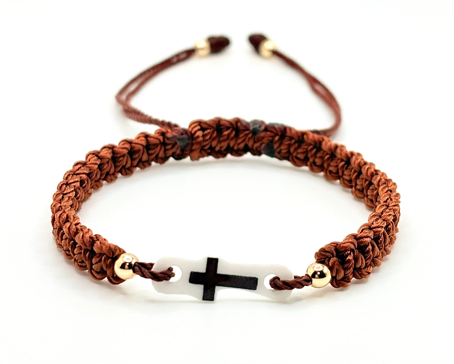 Brown Cross Bracelet