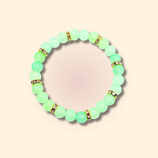 Light Green Beaded Bracelet