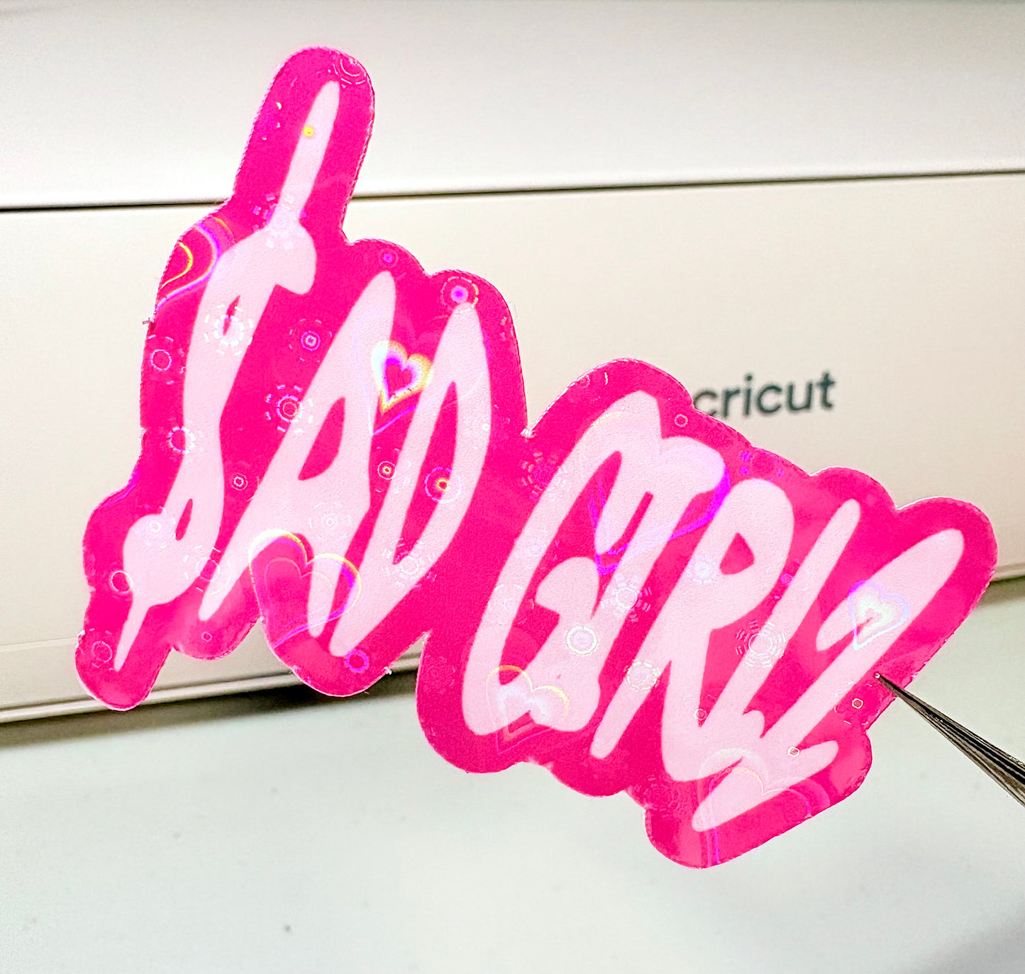 Pink Sad Girlz Sticker