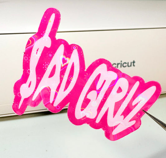 Pink Sad Girlz Sticker