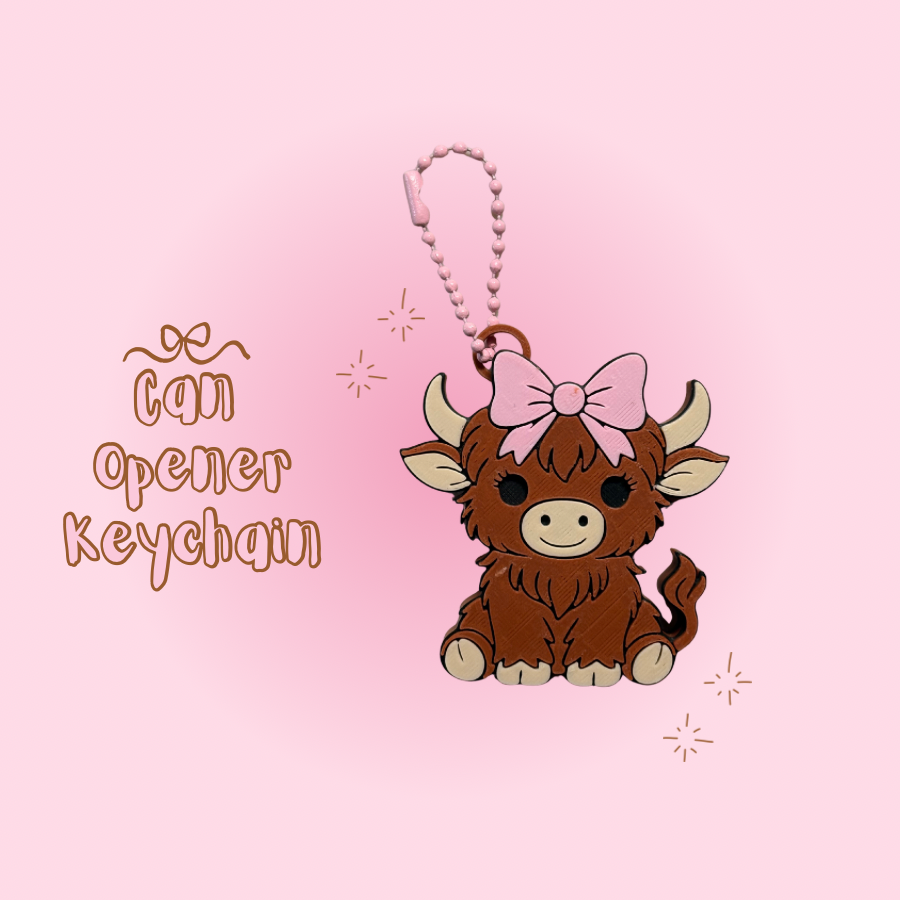 Cow Can Opener Keychain