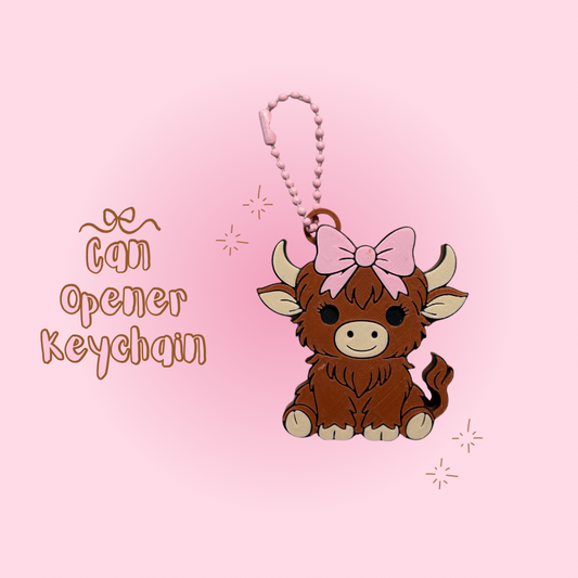Cow Can Opener Keychain