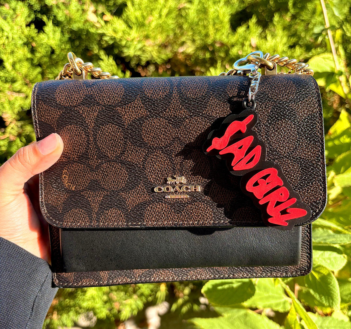 Red Sad Girlz Bag Keychain