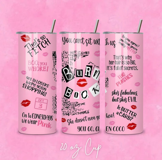 Pink Book Tumbler