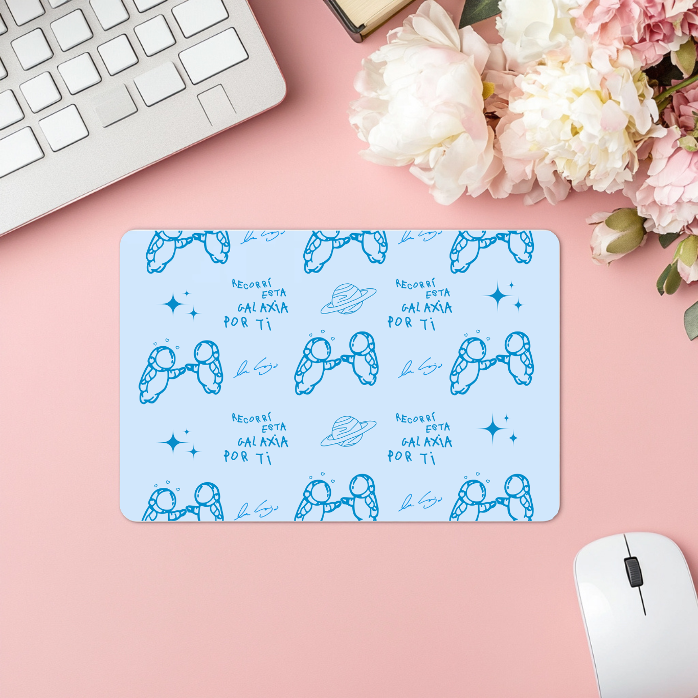 Blue Ivan Cornejo Mouse Pad