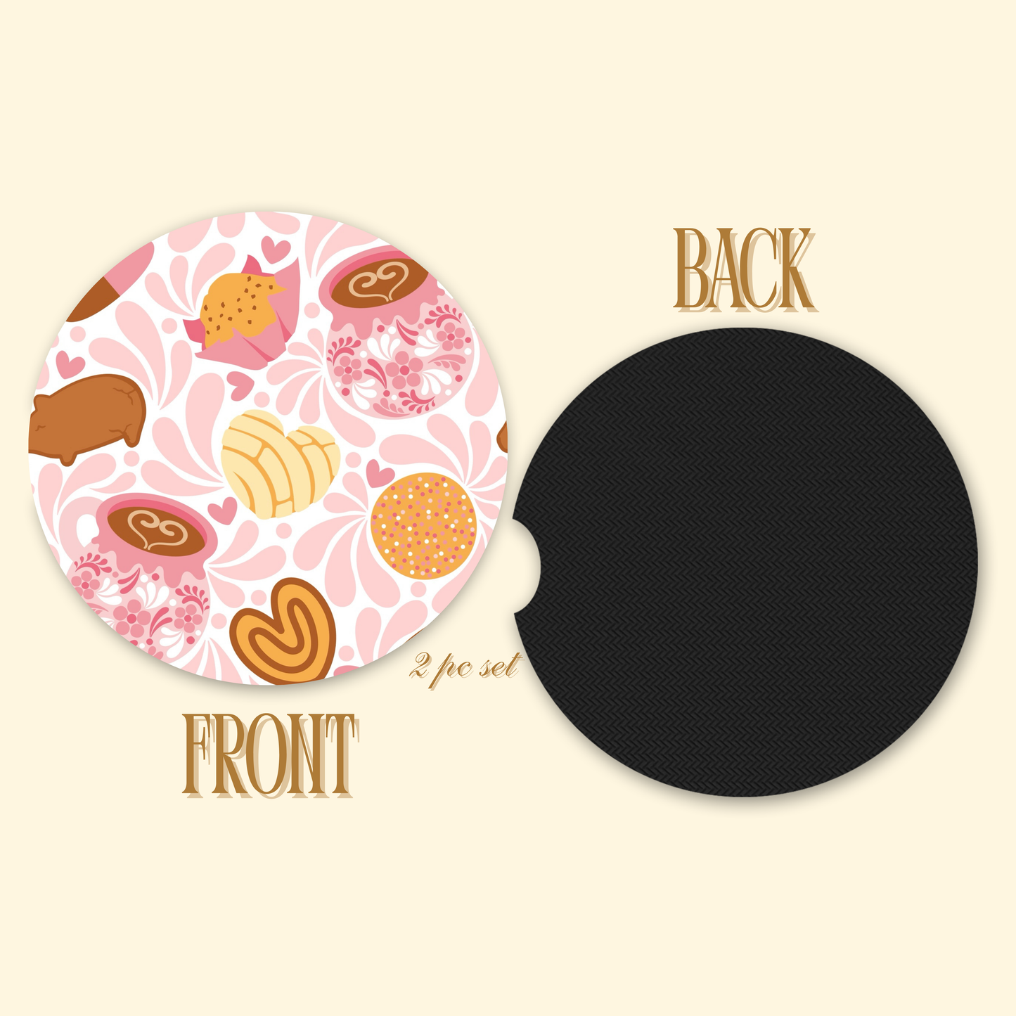 Pan Dulce Car Coasters